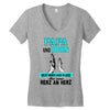 papa und sohn Women's V-Neck T-Shirt