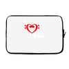 i love heart bass guitar music Laptop sleeve