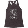 bicycle cyclopath bike hobby exploded Racerback Tank