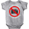 no photos please Baby Onesie