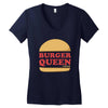 Burger Queen Veggie Women's V-Neck T-Shirt