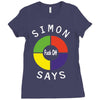 simon says funny Ladies Fitted T-Shirt