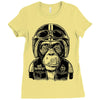 monkey in the motorcycle Ladies Fitted T-Shirt