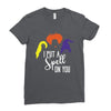 spell on you white letter Ladies Fitted T-Shirt