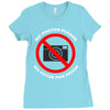 no photos please Ladies Fitted T-Shirt