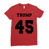 Trump 45 jersey number Ladies Fitted T-Shirt