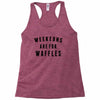 Weekends Are For Waffles Racerback Tank