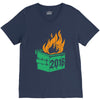 2016 dumpster fire V-Neck Tee