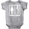 your girlfriend vs my girlfriend funny pub jokr  impress your friends! Baby Onesie