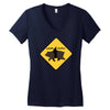 bear shark Women's V-Neck T-Shirt