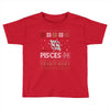 santa pisces christmas ugly t shirts Toddler T-shirt
