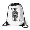king of spades Drawstring Bags