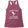 i dont trip Racerback Tank