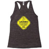 warning may...talking about fishing Racerback Tank