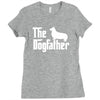the dogfather pembroke welsh corgi white Ladies Fitted T-Shirt