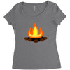 fire Women's Triblend Scoop T-shirt