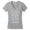 i love cats girls Women's V-Neck T-Shirt