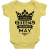 Queens Are Born In May Baby Onesie