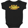 kylo stabbed first Baby Bodysuit