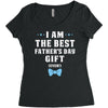 I Am The Best Father's Day Gift Ever Boy Women's Triblend Scoop T-shirt