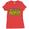 at your own risk Ladies Fitted T-Shirt