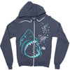 shark attack!!! Zipper Hoodie
