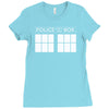 police box for who Ladies Fitted T-Shirt