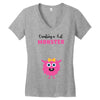 Creating a Lil Monster Baby Girl Women's V-Neck T-Shirt