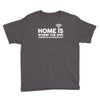 home is where the wifi funny Youth Tee
