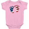 4th of July Baby Foot Baby Bodysuit