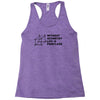 without geometry life is pointless funny math school science nerd geek Racerback Tank