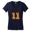 Eleven Waffle Women's V-Neck T-Shirt