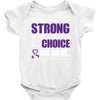we don't know how strong we are until being strong is the only choice Baby Bodysuit