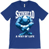 skinhead a way of life blue ideal birthday gift present. T-Shirt