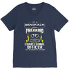 proud dad freaking V-Neck Tee