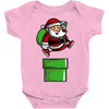 santa jumps Baby Onesie