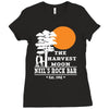 neil young inspired t shirt harvest moon csn&amp;y rock Ladies Fitted T-Shirt