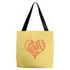 love heart outline valentine's day Tote Bags