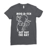 moo bitch Ladies Fitted T-Shirt