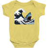 Great White Wave Shark Baby Bodysuit