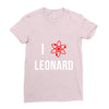 i heart leonard Ladies Fitted T-Shirt