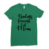 badass feminist cat mom Ladies Fitted T-Shirt