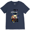 who loves pugs V-Neck Tee