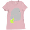 fart ghost Ladies Fitted T-Shirt