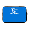 don't touch my bike funy Laptop sleeve