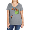 pocket red pandas Ladies Curvy T-Shirt