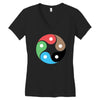 zentao symbol as evolution of the tao (yin yang) Women's V-Neck T-Shirt