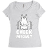 gym cat workout Women's Triblend Scoop T-shirt