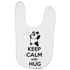 keep calm and hug a panda Baby Bibs