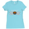 hockey mom rhinestone Ladies Fitted T-Shirt